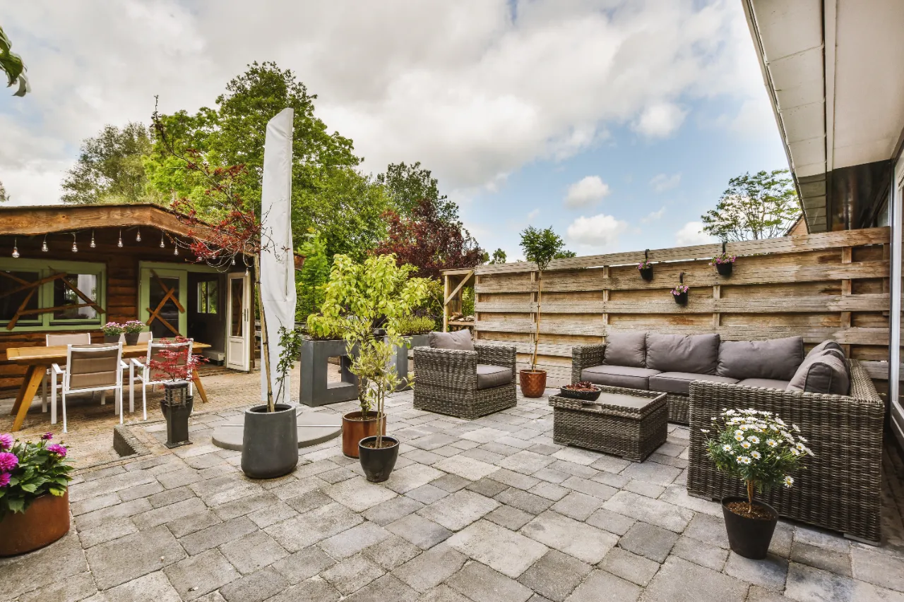 Paver patio installation in New York