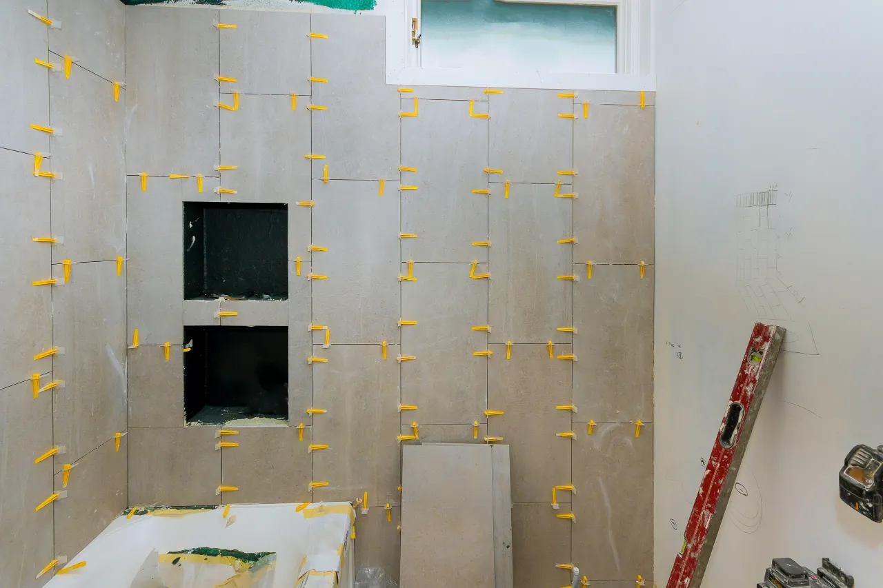 Bathroom tile installation in New York